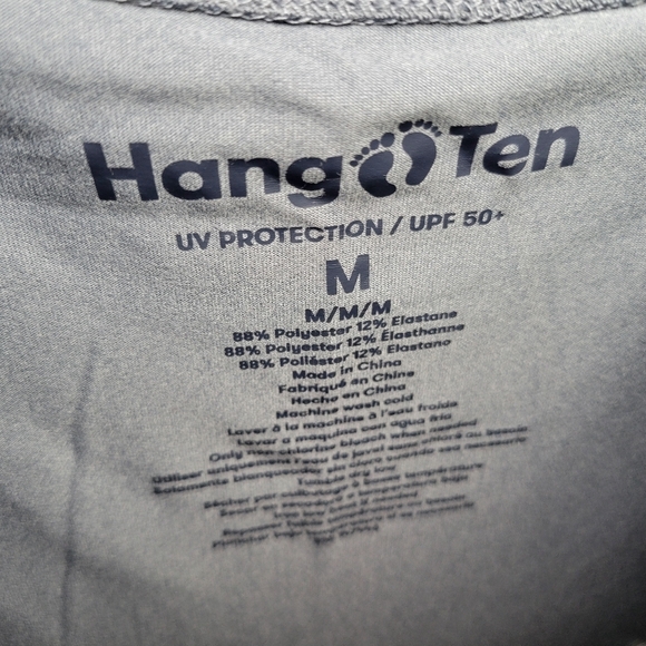 Hang Ten UPF 50+ UV Protection Fishing Boat Beach Athletic Shirt Mens Medium M - Picture 4 of 12